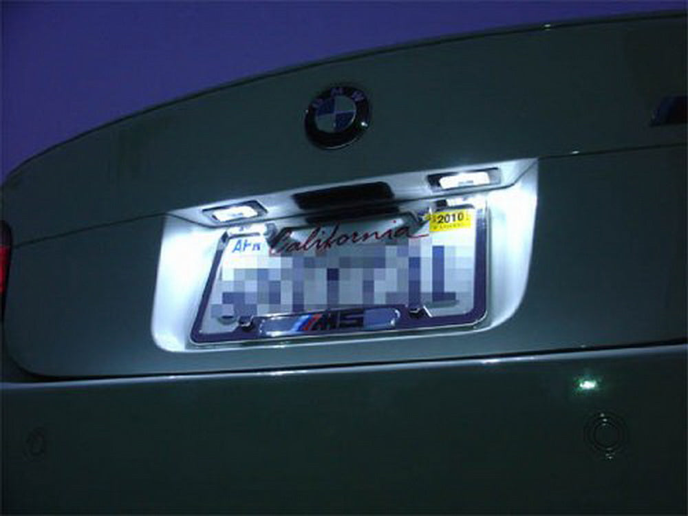 Error-Free Direct Replacement 24 LED License Plate Lights for BMW E90 E92 E60 E70 - Bright White Illumination for Enhanced Night Visibility & Style Upgrade