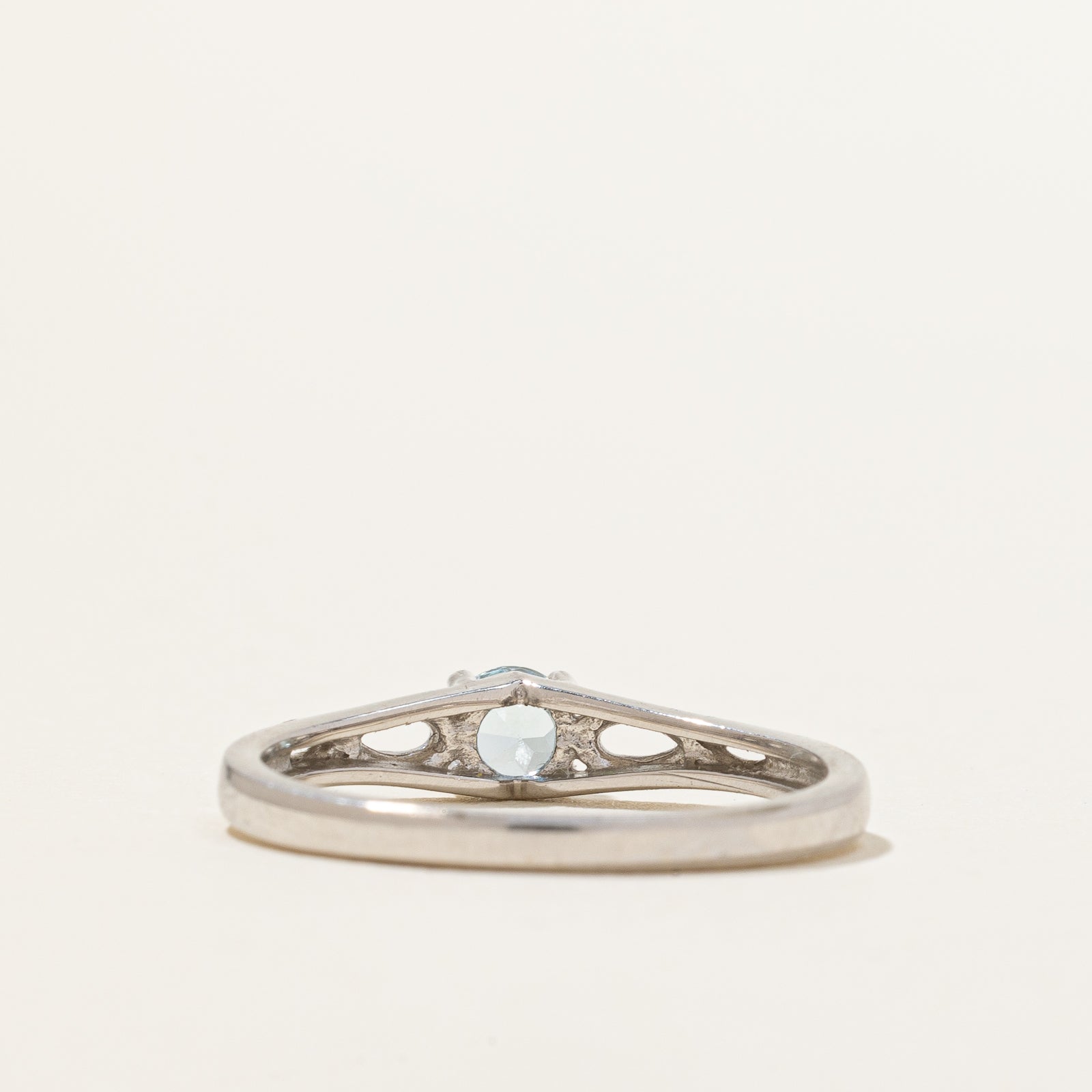 Blue Topaz Twisted Ring | 0.30ct Natural Gemstone | Size 6.75 | Sterling Silver Jewelry for Women | Elegant Gift for Birthday, Anniversary & Special Occasions