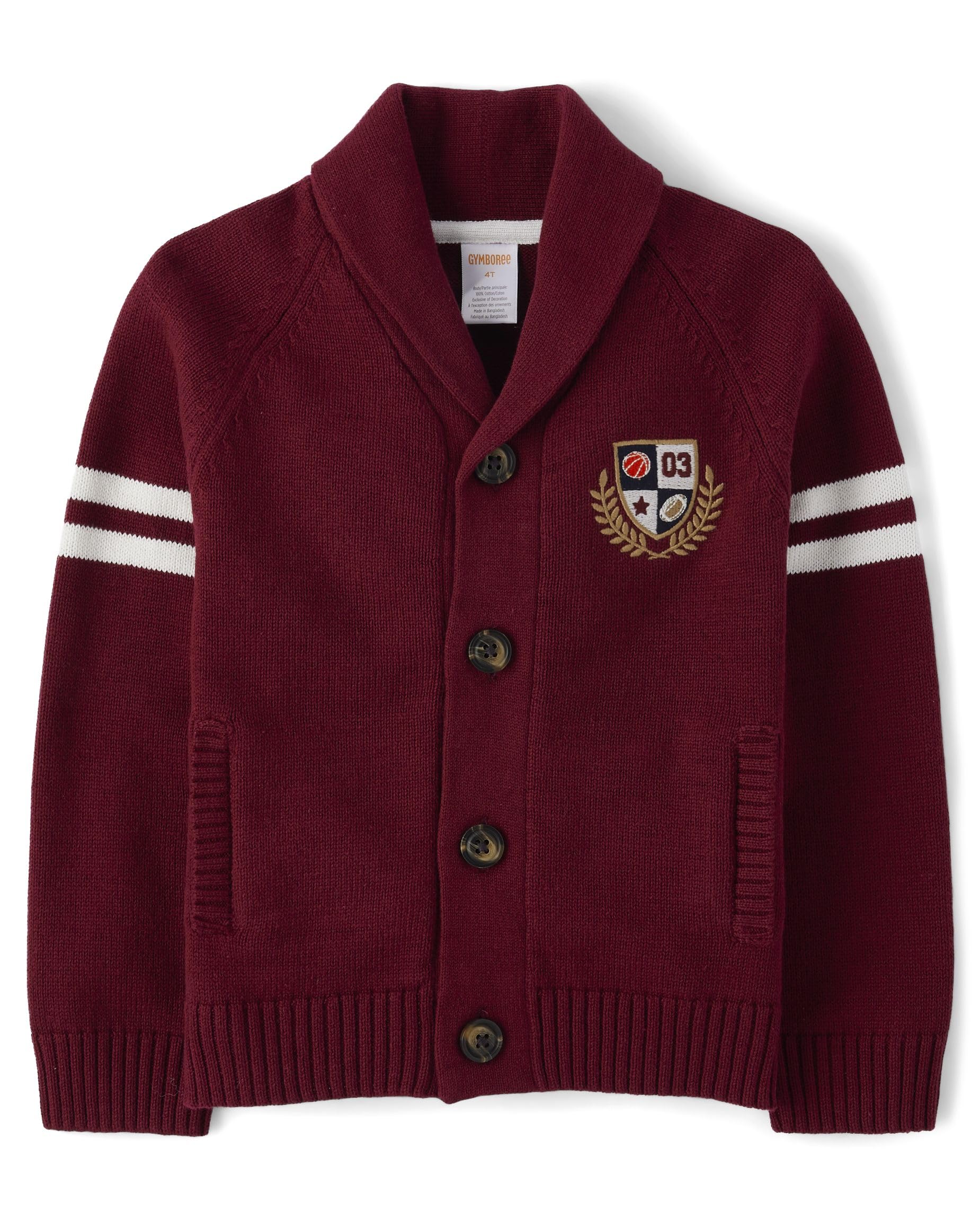 Gymboree Boys' and Toddler Long Sleeve Cardigan Sweaters | Soft Knit Pullover for Kids | Perfect for School, Playdates & Fall Outfits