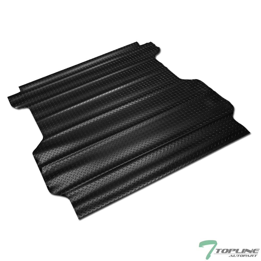Black Diamond Plate Truck Bed Mat - Compatible with 2017-2023 Honda Ridgeline 5.3ft (64