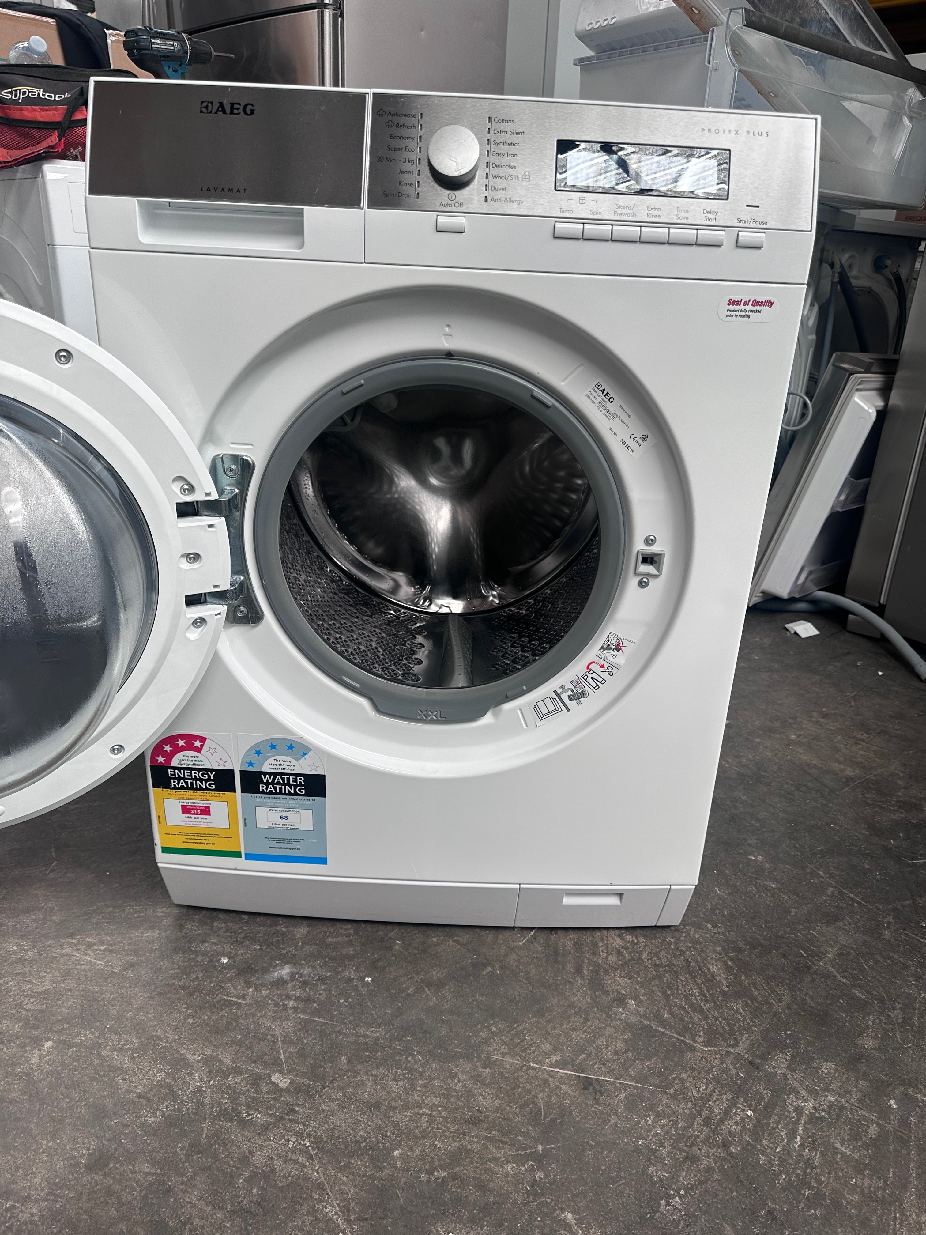 Refurbished AEG 8kg Front Load Washing Machine | Made in Italy | Perfect for Apartments & Small Laundry Rooms