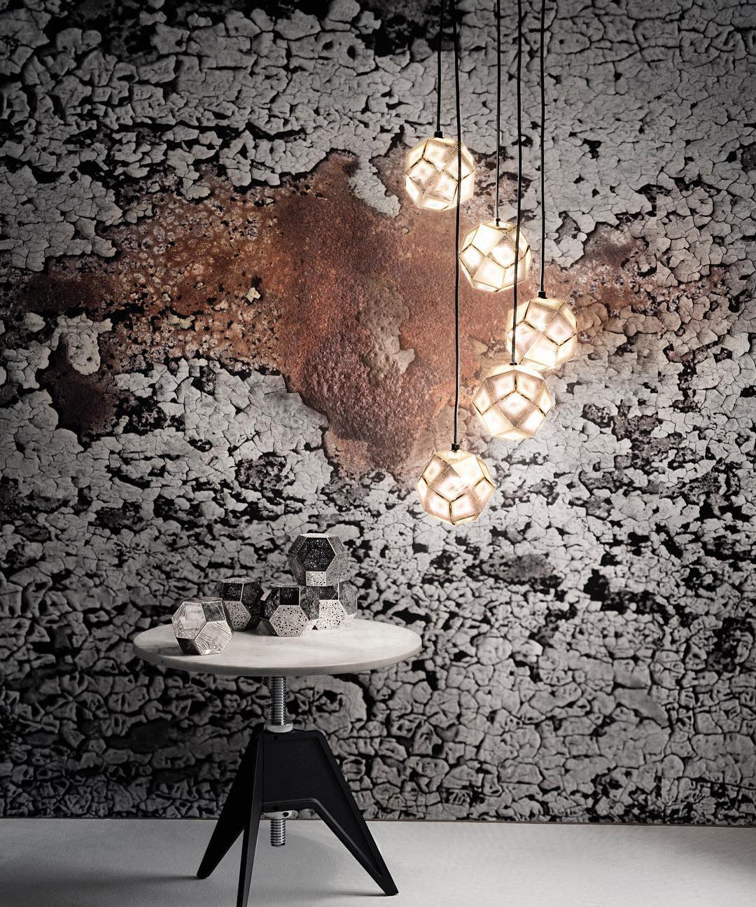 Modern Etch Pendant Light - Handcrafted Glass Shade with Adjustable Hanging Cord - Perfect for Kitchen Island, Dining Room & Bedroom Lighting Decor