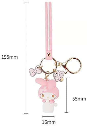 Mtoye Cute Kawaii Anime Keychain - Adorable Japanese Character Keyring for Backpacks, Bags & Gifts | Perfect for Cosplay, School & Everyday Use