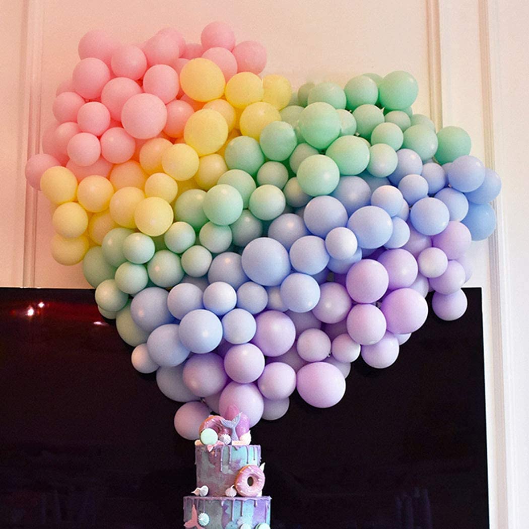 200 Pack 5 Inch Pastel Blue Macaron Latex Balloons for Baby Shower, Gender Reveal, Birthday, Wedding, Anniversary & Party Decorations – Perfect for Christmas, Festivals, Picnics & Special Events (Blue)