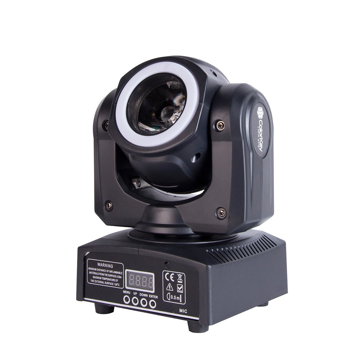 Colorkey Mover Halo Beam QUAD 4 MkII LED Moving Head Light - Professional Stage Lighting for Concerts, DJ Shows & Events