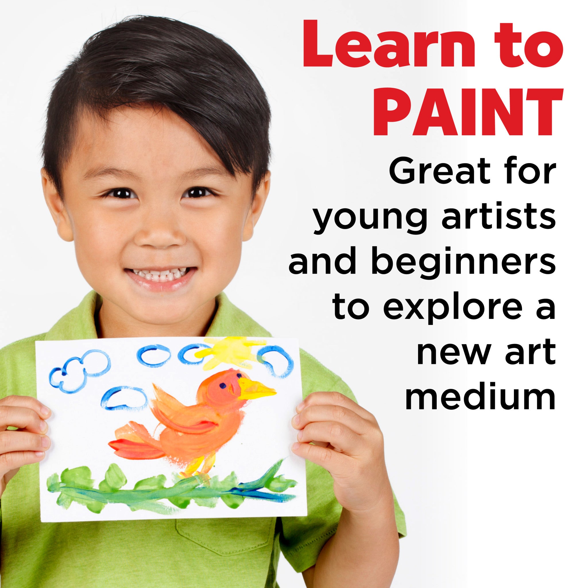 Young Artist Learn To Paint Set - Complete Painting Kit for Beginners with Brushes, Paints & Canvas - Perfect for Kids & Teens Art Classes, DIY Home Projects & Creative Gift Ideas #14519