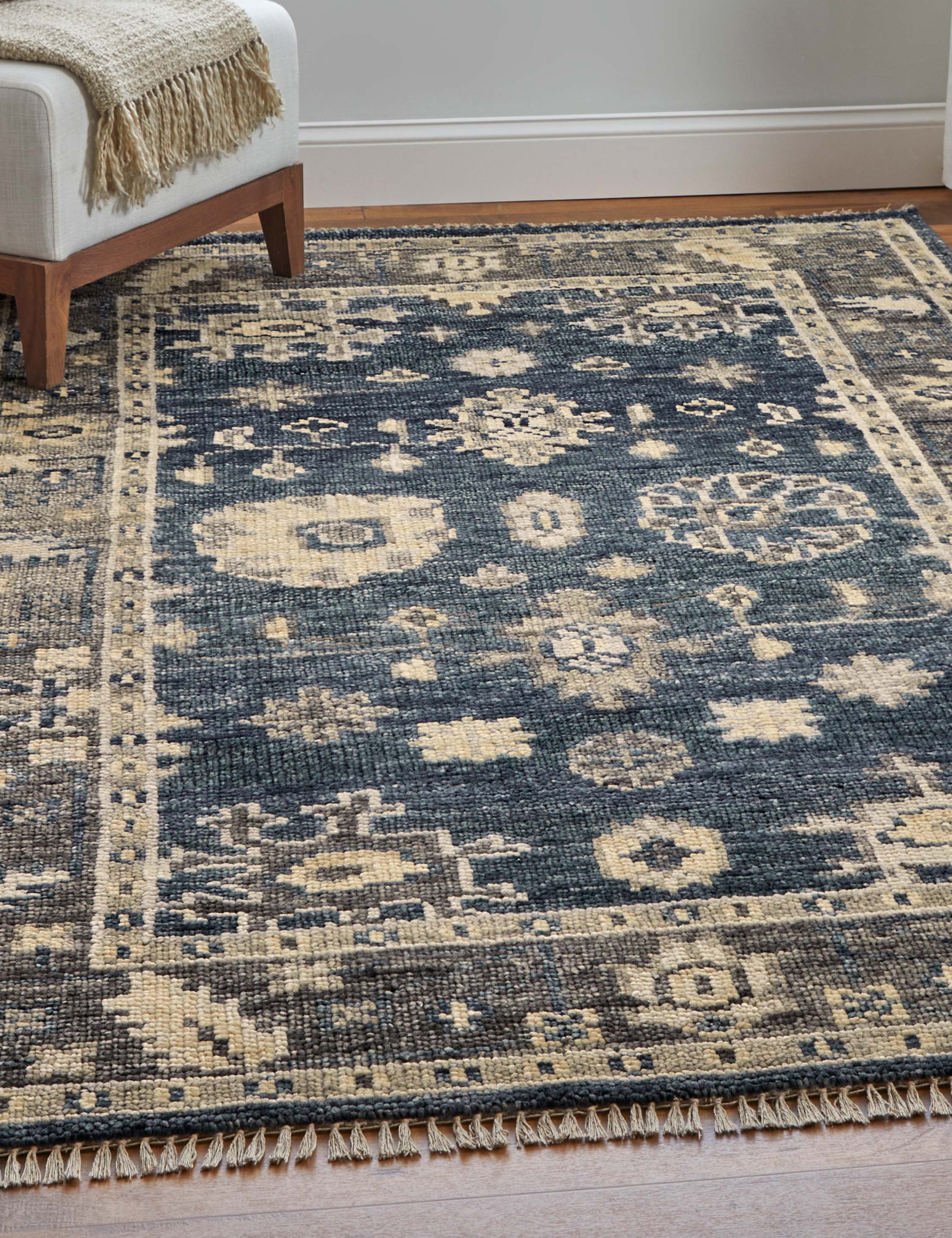 Hand-Knotted Wool Rug - Bridger Collection | Soft & Durable for Living Room, Bedroom & Home Decor