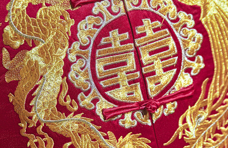 Embroidered Dragon Phoenix Men's Wedding Suit Jacket & Skirt Set - Traditional Chinese Groom Attire for Wedding Ceremonies & Special Occasions