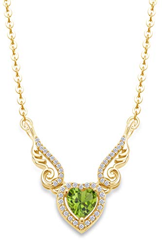 yellow-gold-plated-silver : Peridot