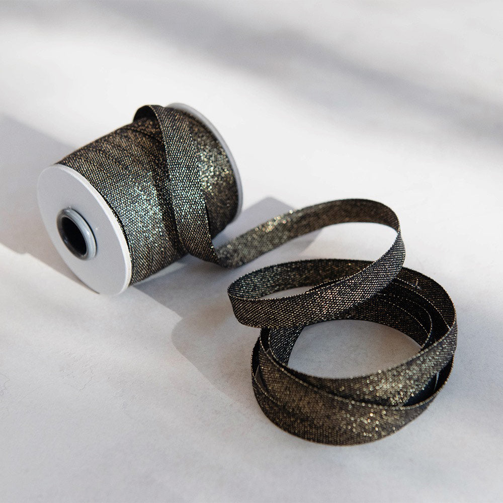 Gold Metallic Ribbon Spool for Gift Wrapping, Party Decorations, and DIY Crafts - Premium Decorative Ribbon for Special Occasions
