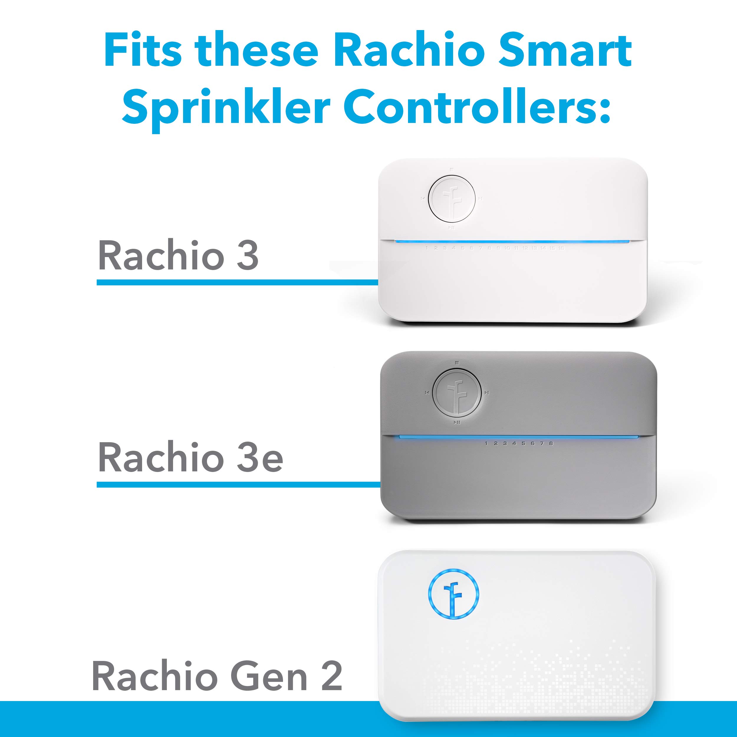 Rachio 3 Smart Sprinkler Controller Weatherproof Outdoor Enclosure - Compatible with Rachio 2nd & 3rd Gen - Automatic Watering System for Lawn & Garden Irrigation - Perfect for Smart Home & Landscape Maintenance
