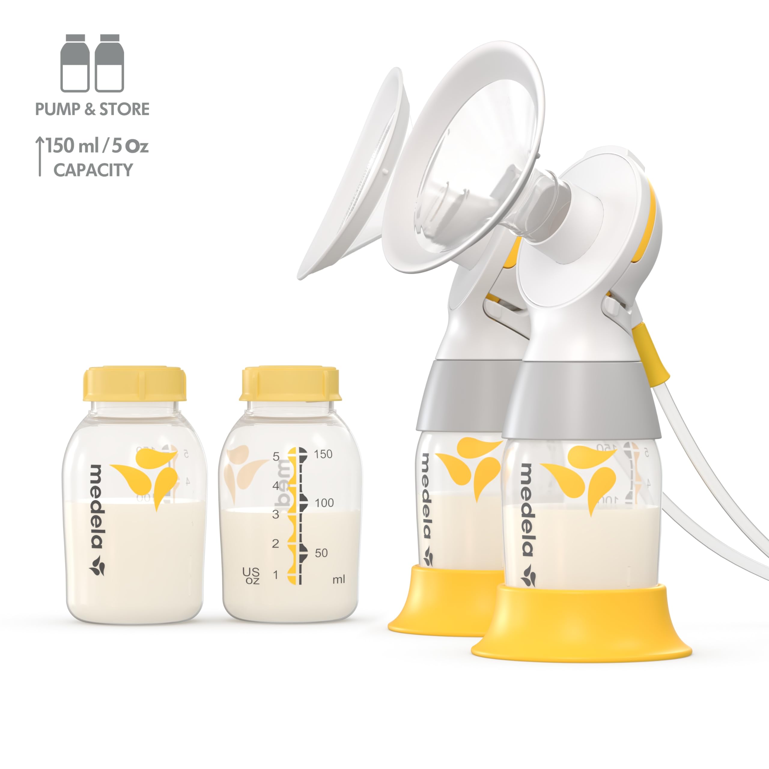 Medela Classic PersonalFit Flex Double Electric Breast Pump Kit with Complete Breast Milk Storage System - BPA-Free, Includes Bottles, Nipples, Travel Caps & Storage Bags | Perfect for Working Moms, Travel & Hospital Use