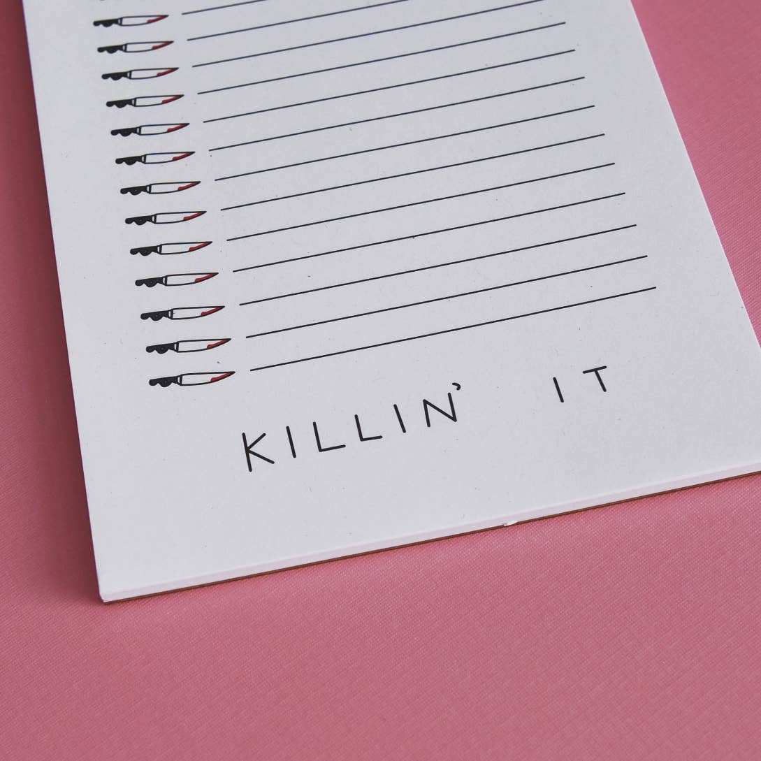 Killin' It Motivational Notepad - Inspirational Notebook for Goal Setting & Productivity | Perfect for Office, School & Daily Planning