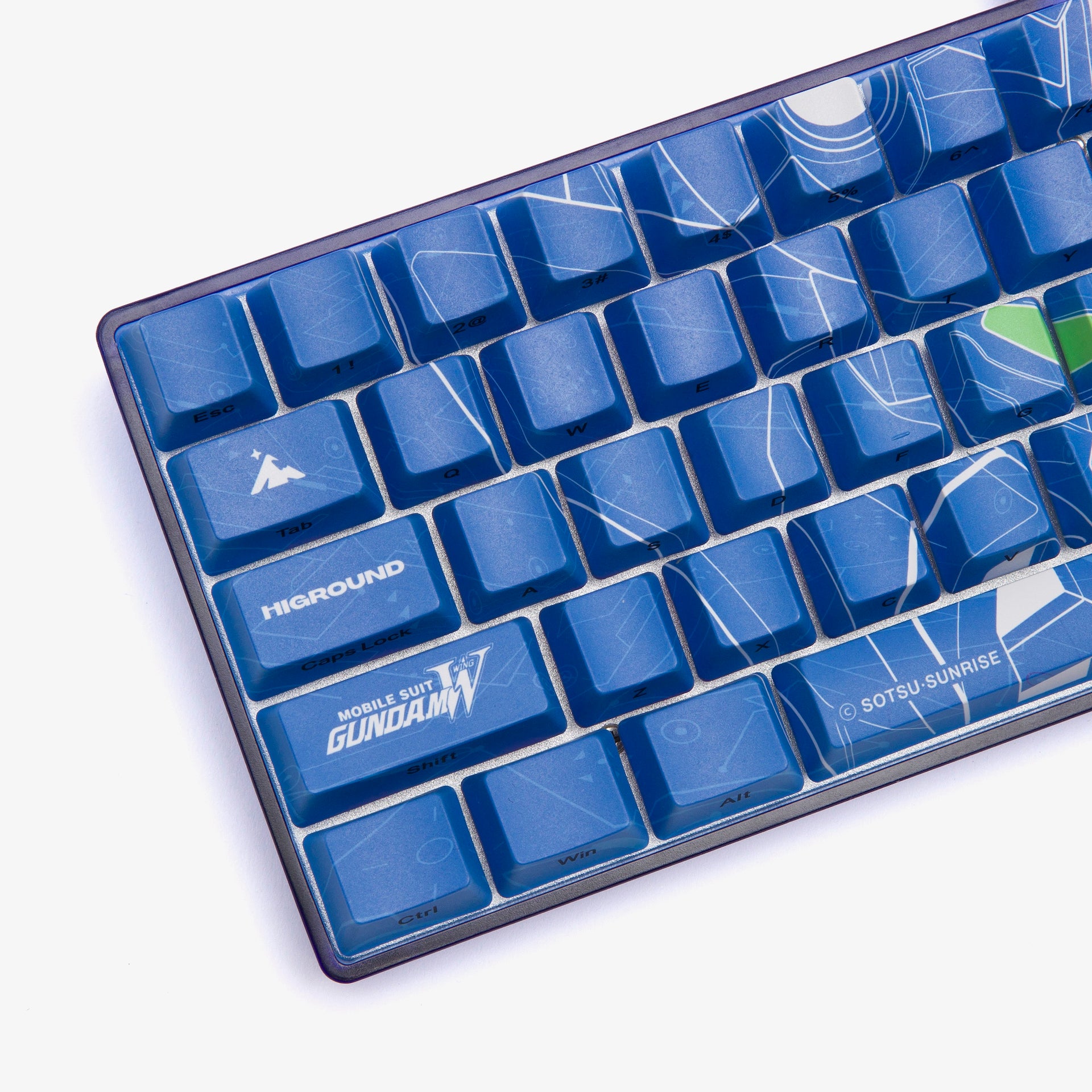 Premium Gundam 68 Keycaps Set - Blue Admiral Mechanical Keyboard Keycaps for Gaming & Typing - Perfect for Custom Mechanical Keyboards & PC Builds