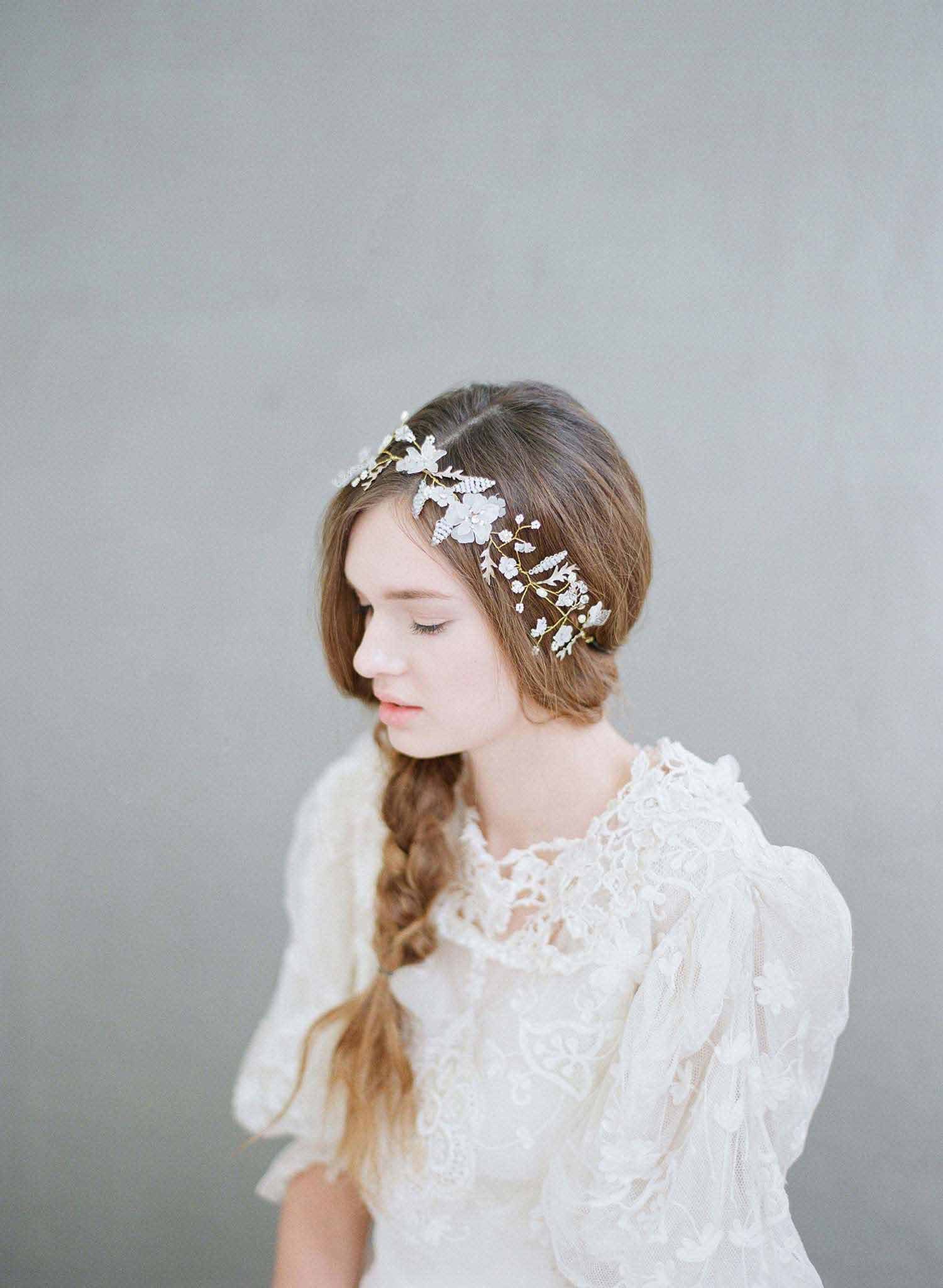 Floral Mist Hair Vine - Style #719 | Elegant Boho Hair Accessory for Weddings, Parties & Special Occasions