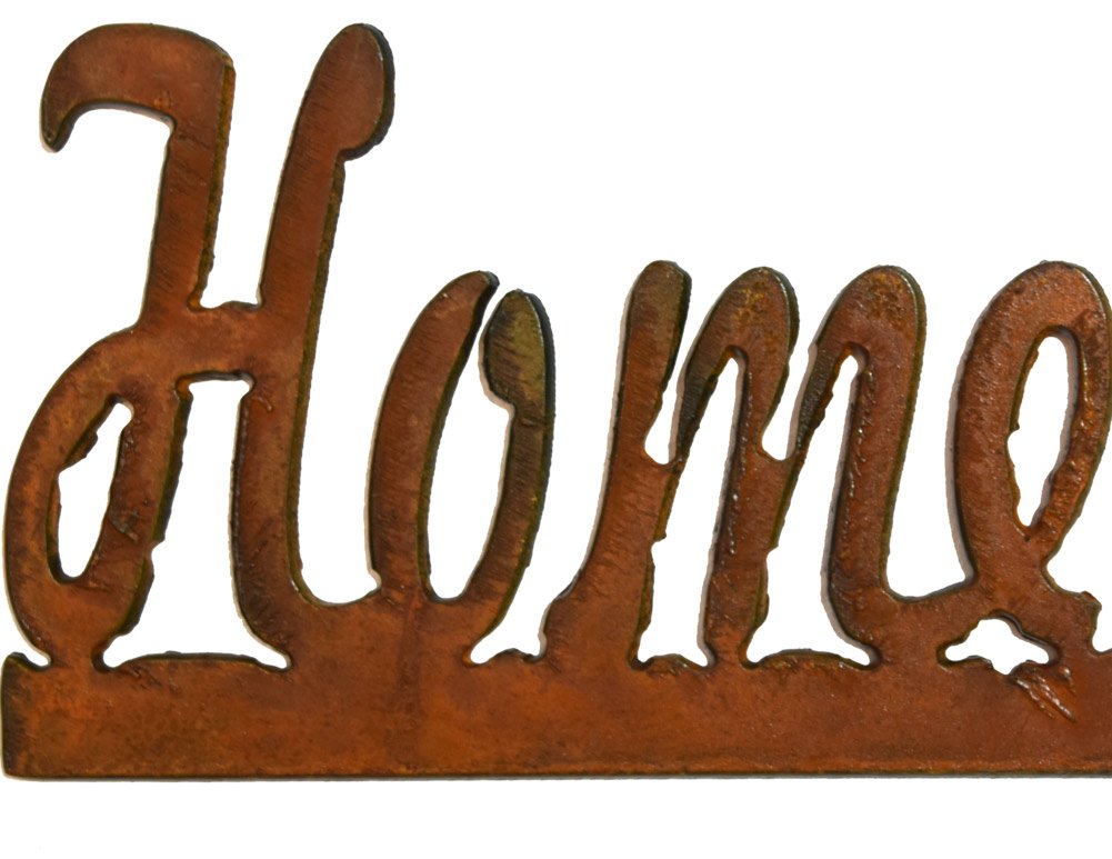 Rustic Honeybee Metal Wall Art Sign - American Made Home Decor for Garden, Patio, or Farmhouse Style Spaces