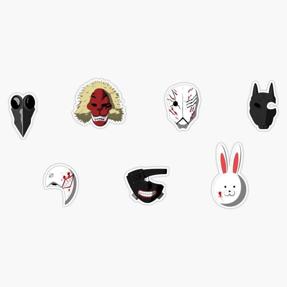 Tokyo Ghoul Sticker Collection - Anteiku Vinyl Waterproof Decals for Cars, Laptops, Walls, Windows (5 Inch) - Perfect for Anime Fans, Room Decor & Personalizing Devices