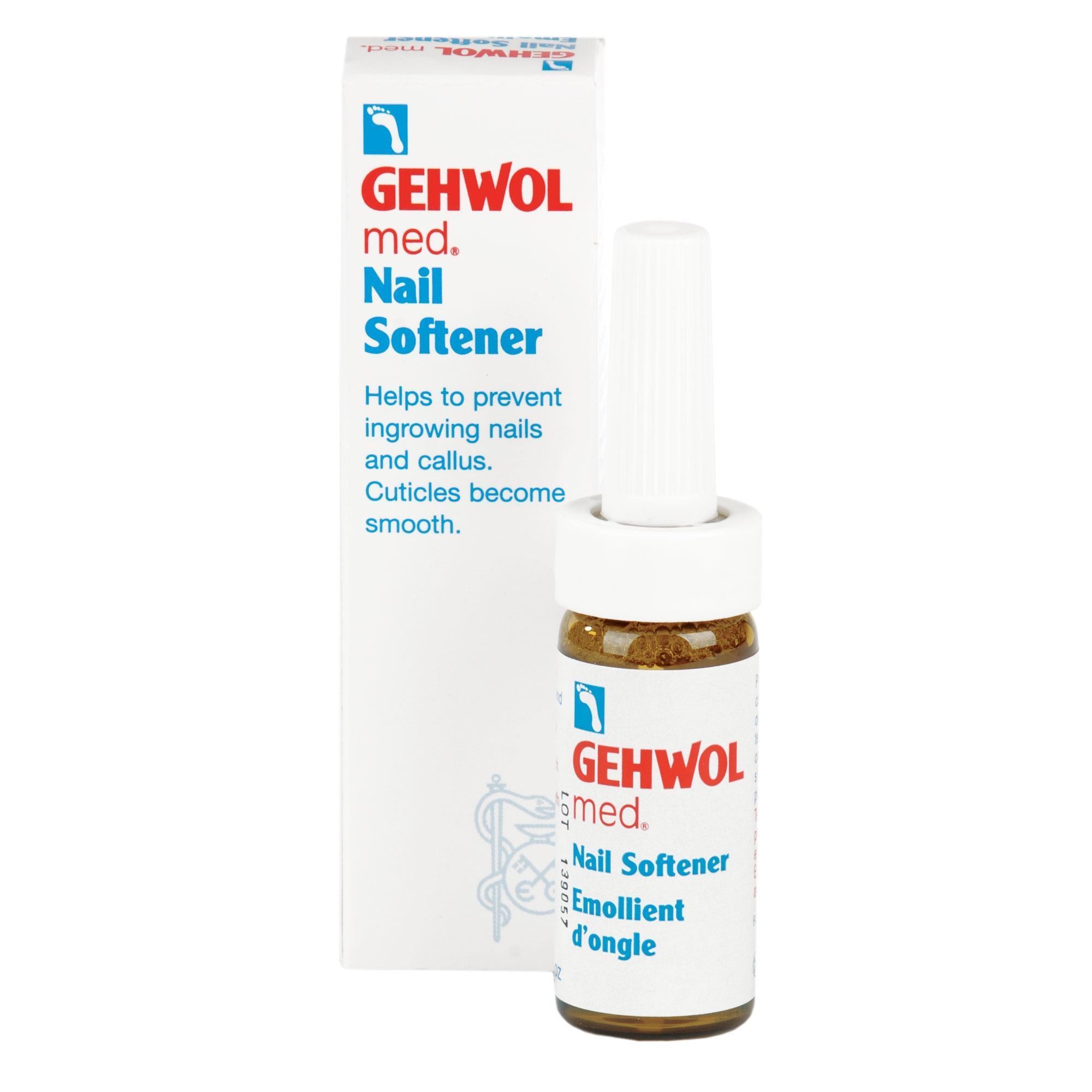Gehwol Med Nail Softener 0.5oz - Professional Nail Care Treatment for Hard & Brittle Nails - Perfect for Pedicures & At-Home Nail Care Routines