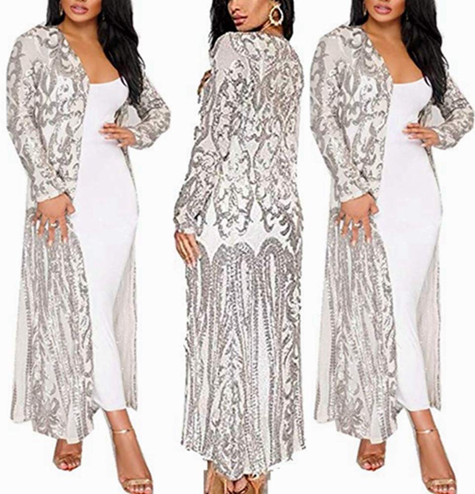 Sequin Cardigans Duster Sparkly Blazer Jackets Long for Women Evening - Perfect for Parties, Weddings & Special Events