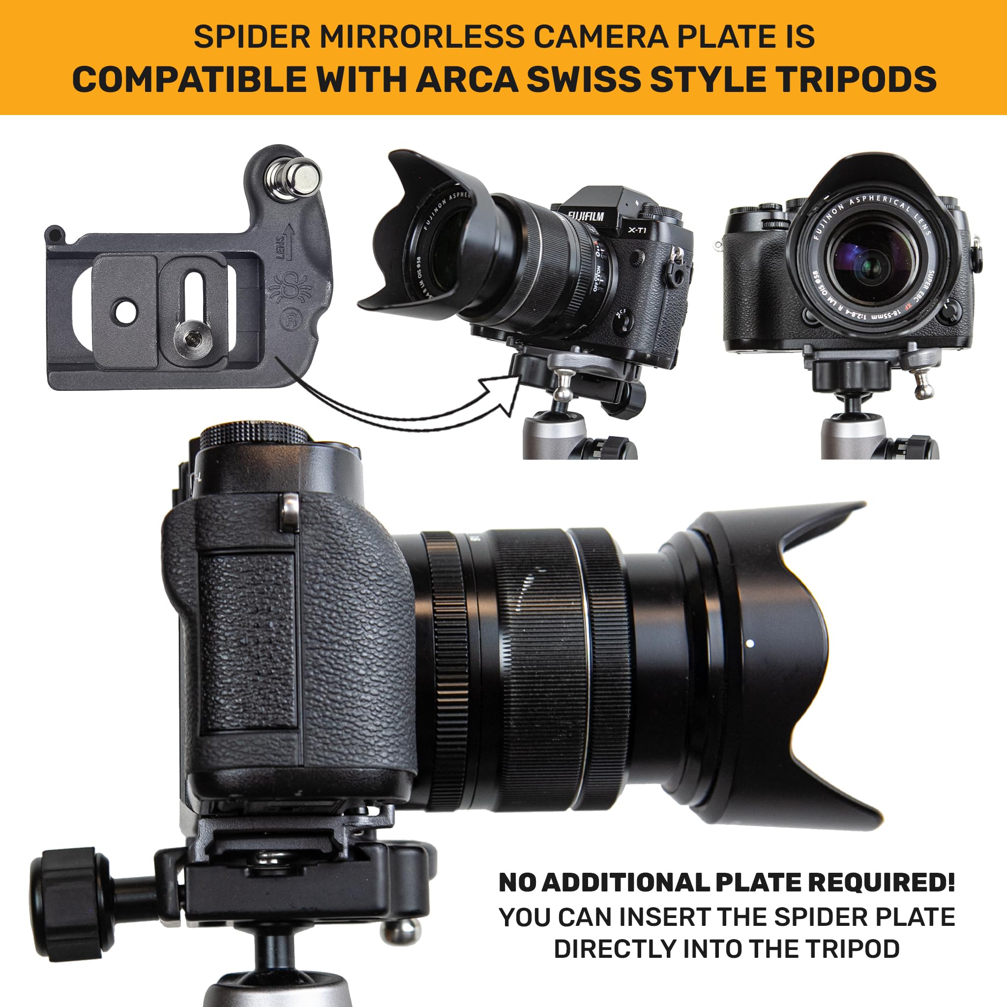SpiderPro Mirrorless Dual Camera System v2 – Professional Belt with Built-in Self-Locking Holsters for Quick-Draw Access | Perfect for Wedding, Sports & Wildlife Photography