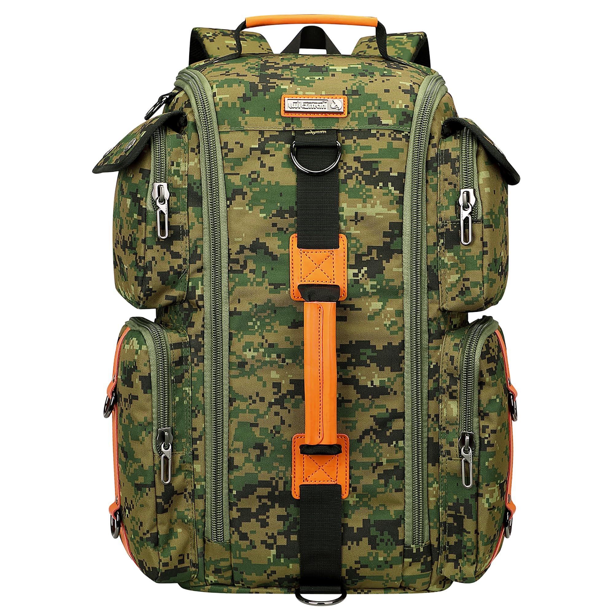 WITZMAN Digital Camo Backpack for Men - Large Capacity 17 Inch Laptop Backpack & Carry On Duffel Bag (6695 Camo Green) | Perfect for Travel, Work, School & Outdoor Adventures