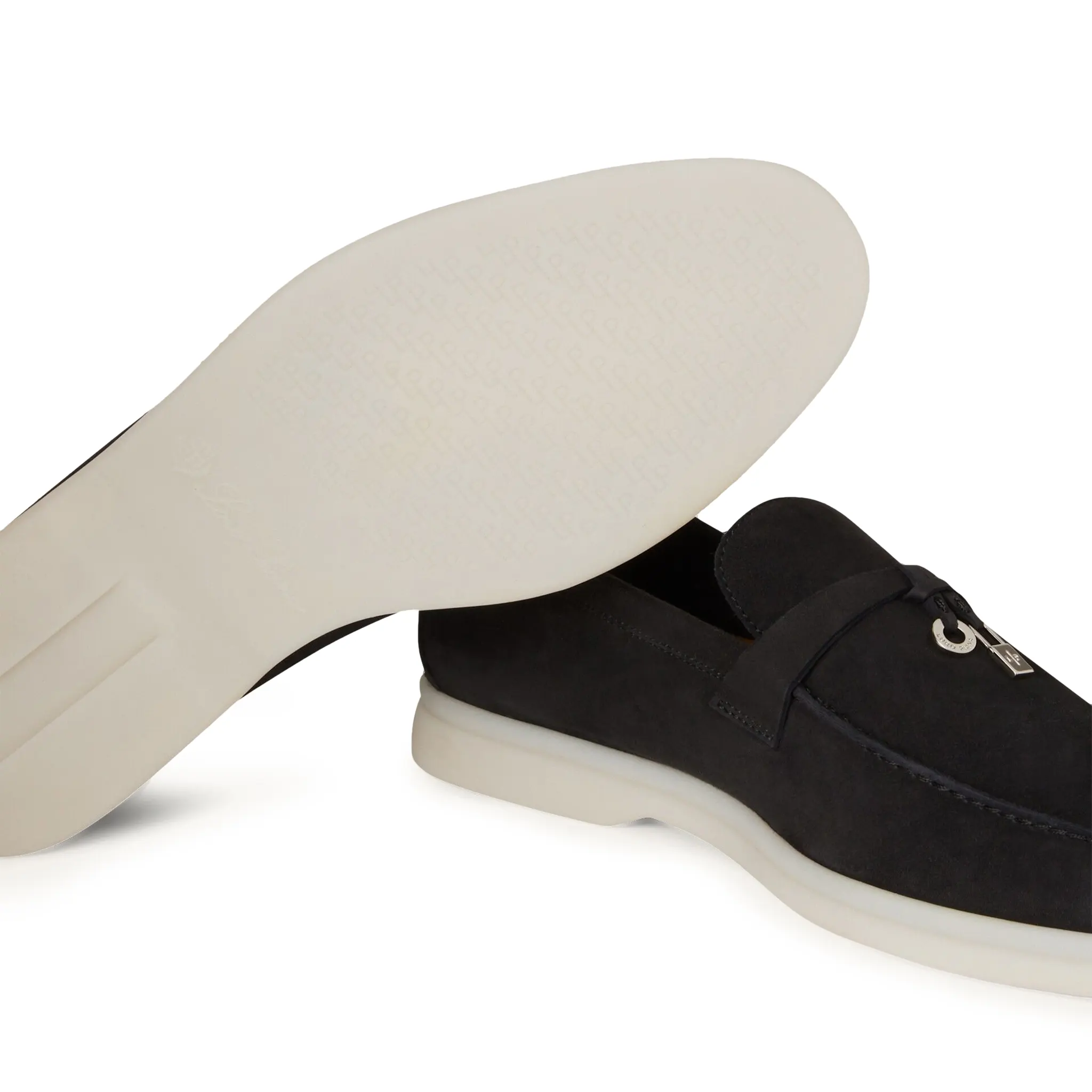 Loro Piana Summer Charms Walk Suede Caviar Loafers for Women - Comfortable Slip-On Shoes for Casual Outings & Office Wear