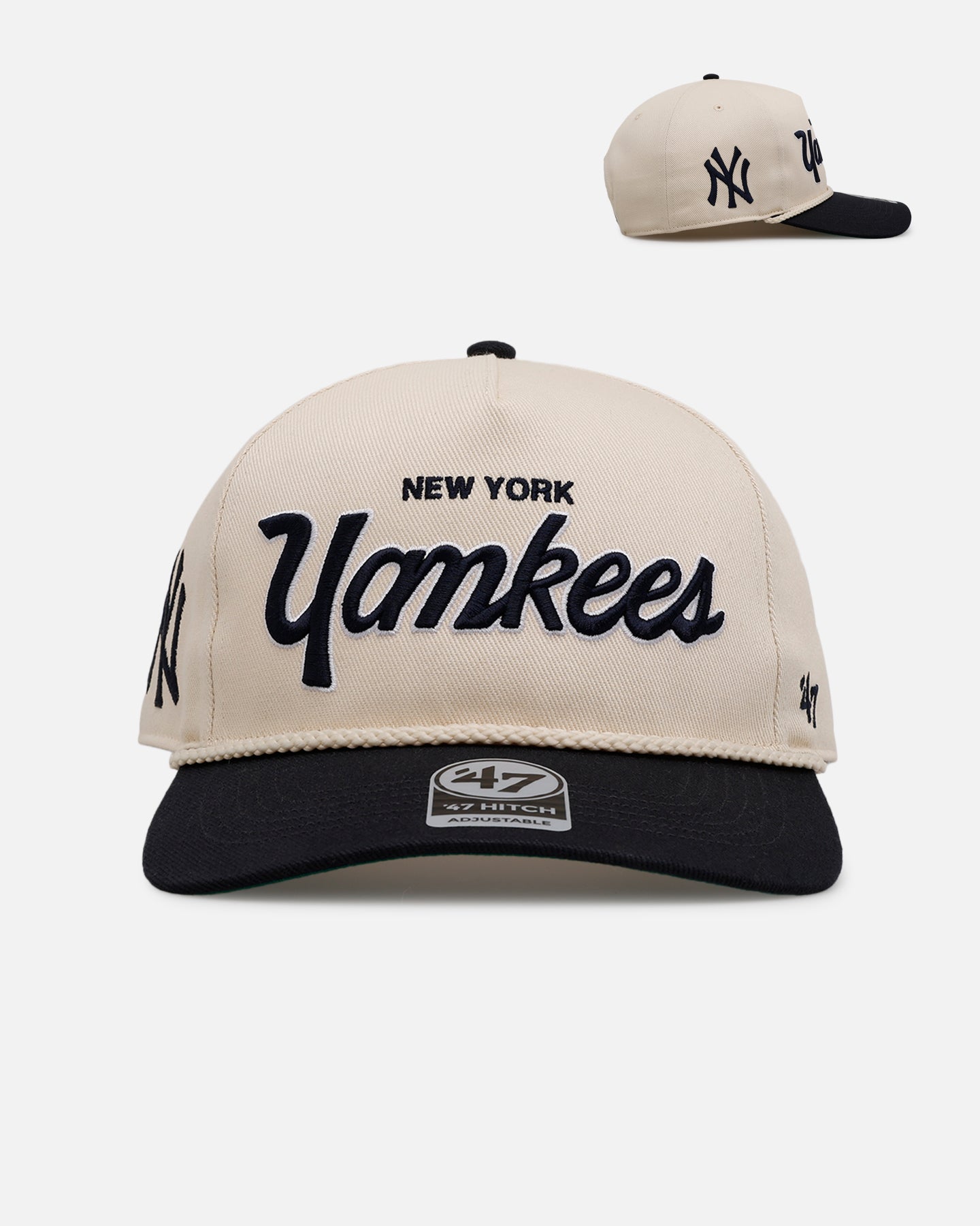 New York Yankees MLB Opening Day Script Hitch Snapback Hat - 47 Brand Adjustable Baseball Cap for Men & Women - Perfect for Games, Fan Gear & Streetwear Fashion