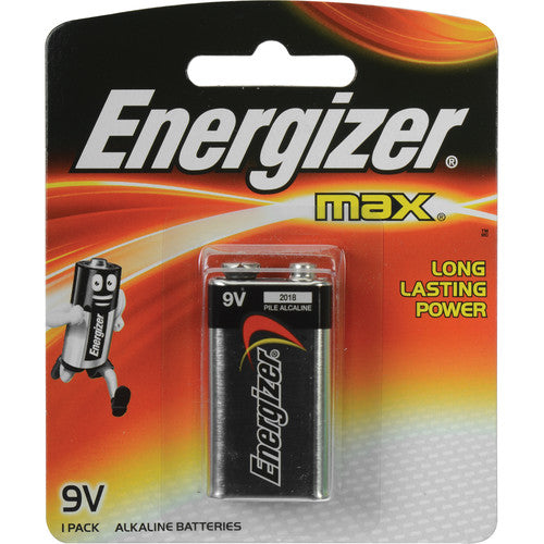 Energizer Max 9 Volt Alkaline Batteries - Long-Lasting Power for Smoke Detectors, Toys & Electronics (4-Pack) | High-Performance Battery for Home & Office Use