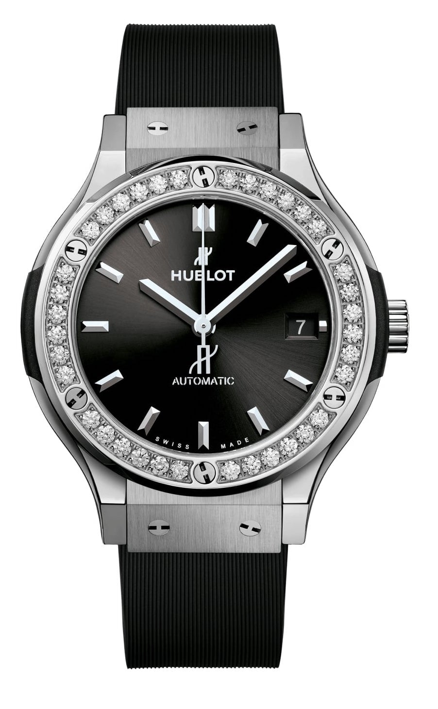 Hublot Classic Fusion Titanium & Diamonds Unisex Luxury Watch - Perfect for Business, Gifting & Special Occasions
