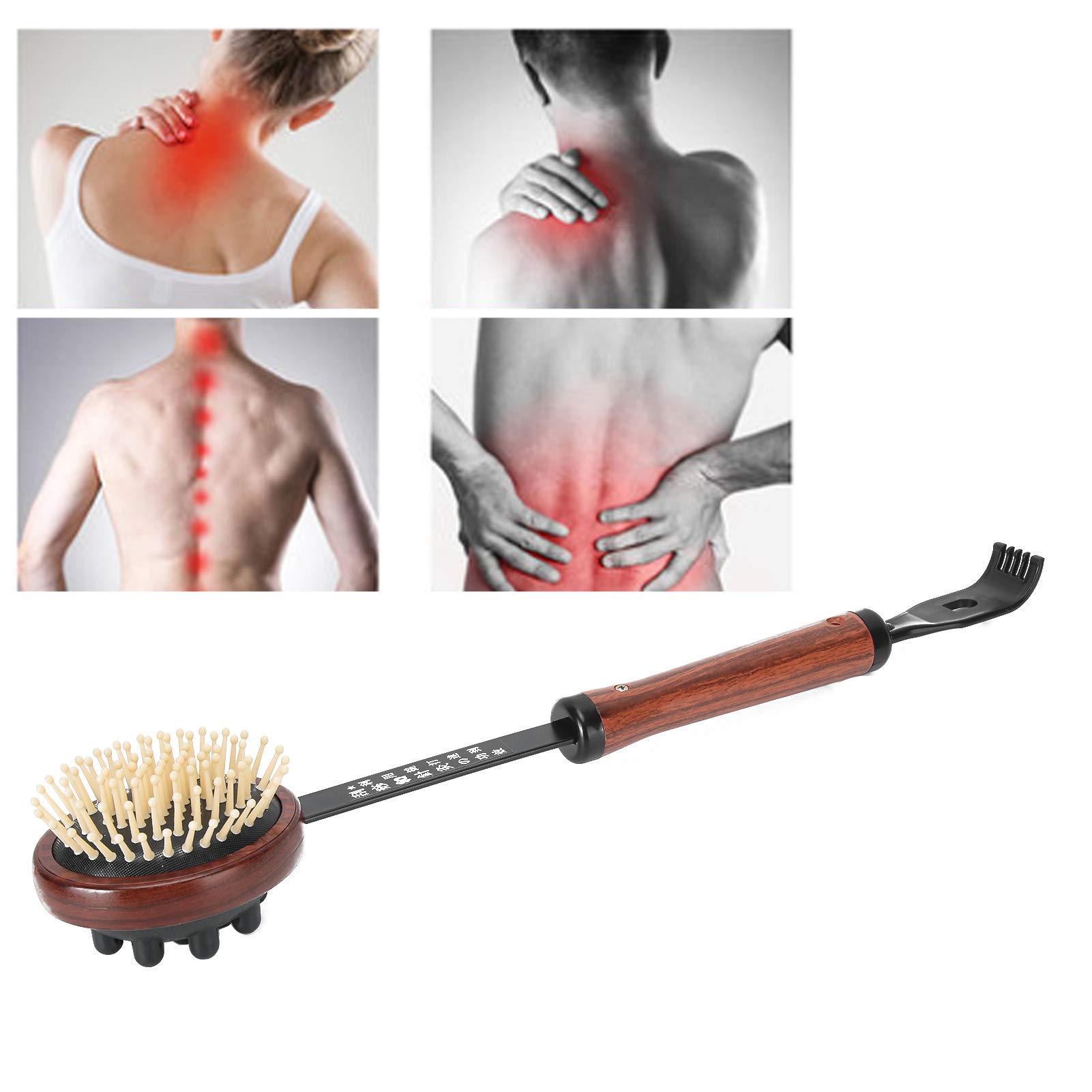 Handheld Manual Back Massager Stick - Portable Body Massage Tool for Back, Legs & Shoulders - Relieve Muscle Pain & Tension at Home, Office or Gym