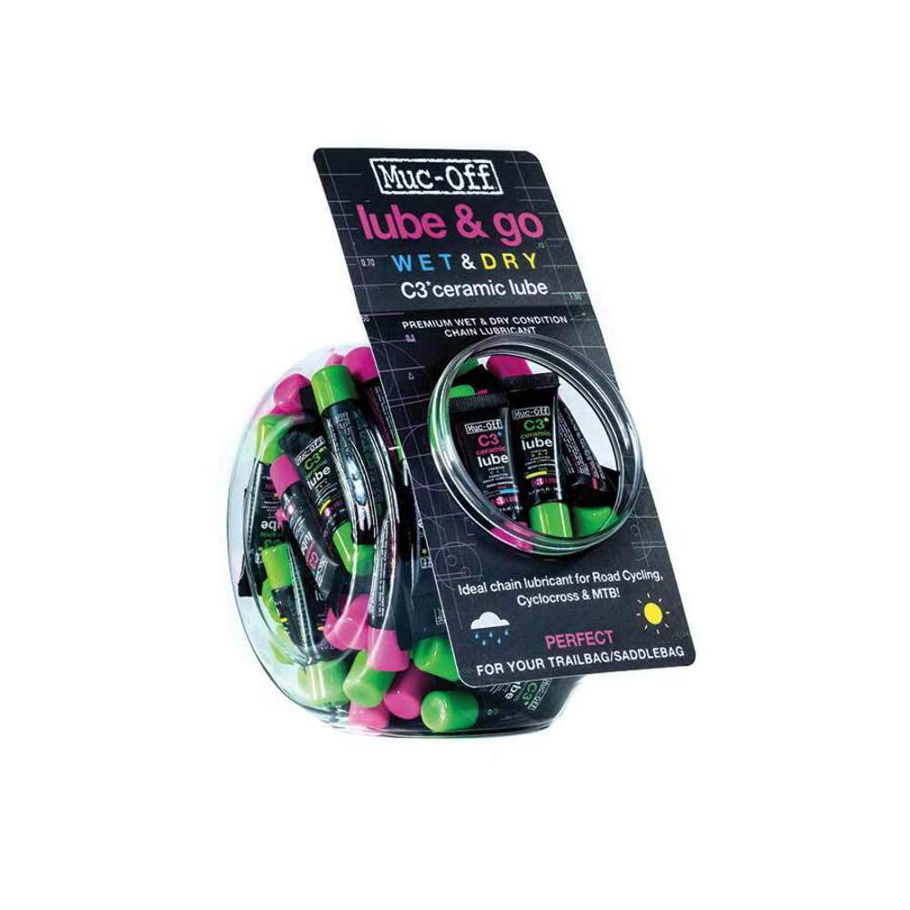 Muc-Off Countertop C3 Ceramic Wet & Dry Bike Chain Lube 5ml Sample Jar - Ideal for Road & Mountain Bikes in All Weather Conditions