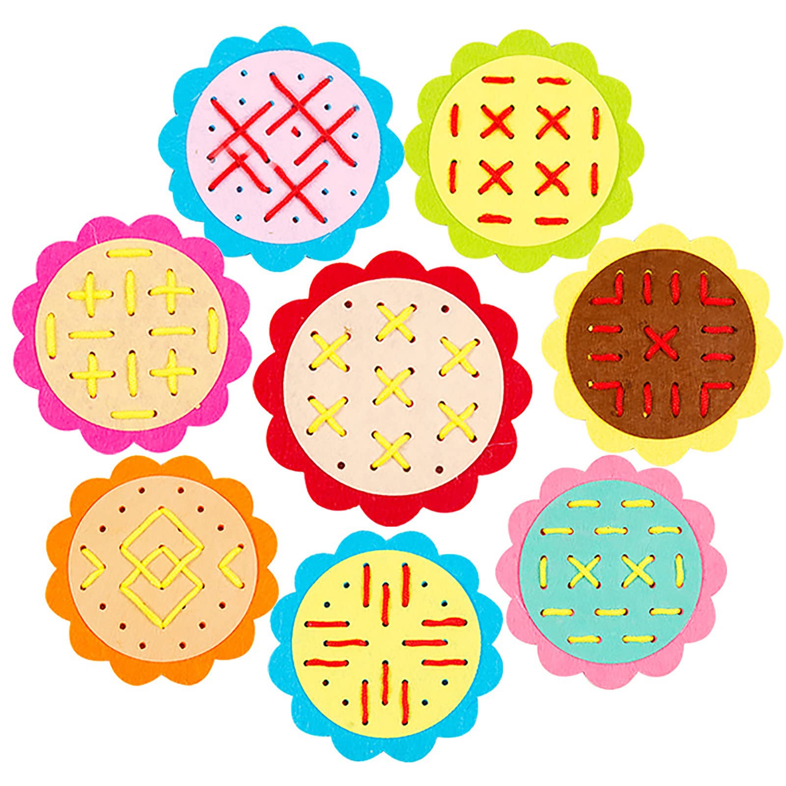PINGPING DIY Woven Cloth Math Teaching Toys for Kids Ages 8-12 - Early Education Learning Materials, Kindergarten Classroom Supplies & Creative Handmade Crafts for Girls (Multicolor, One Size) - Perfect for Homeschooling, Montessori Activities & STEM Learning Projects