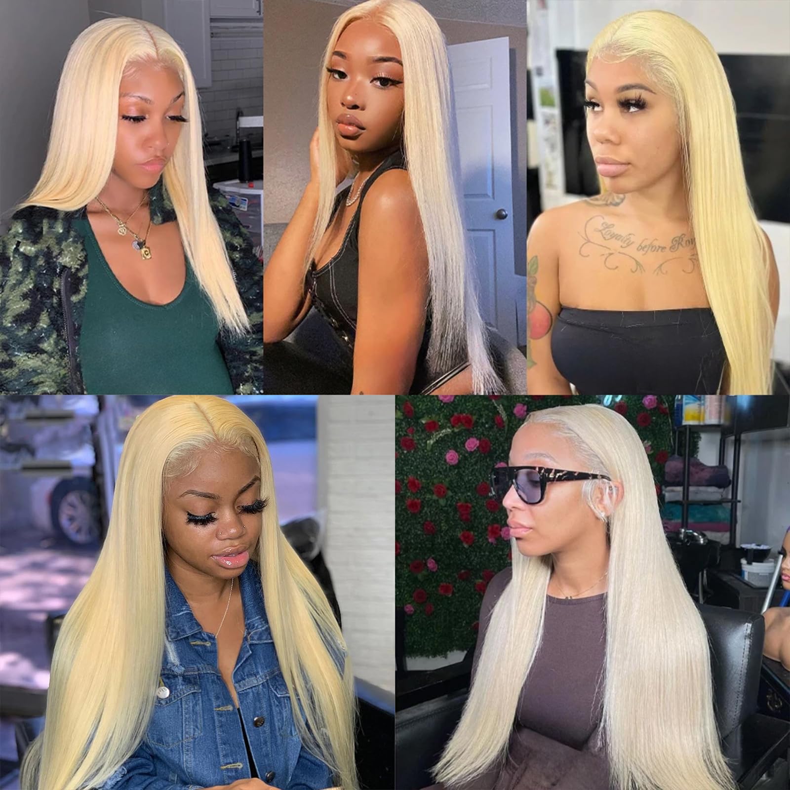 Besteffie 613 Blonde Lace Front Wigs Human Hair 32 Inch - 13x4 Straight Blonde Wigs with Pre Plucked Hairline & Glueless Design - 180% Density Brazilian Virgin Hair for Daily Wear, Cosplay, and Special Occasions