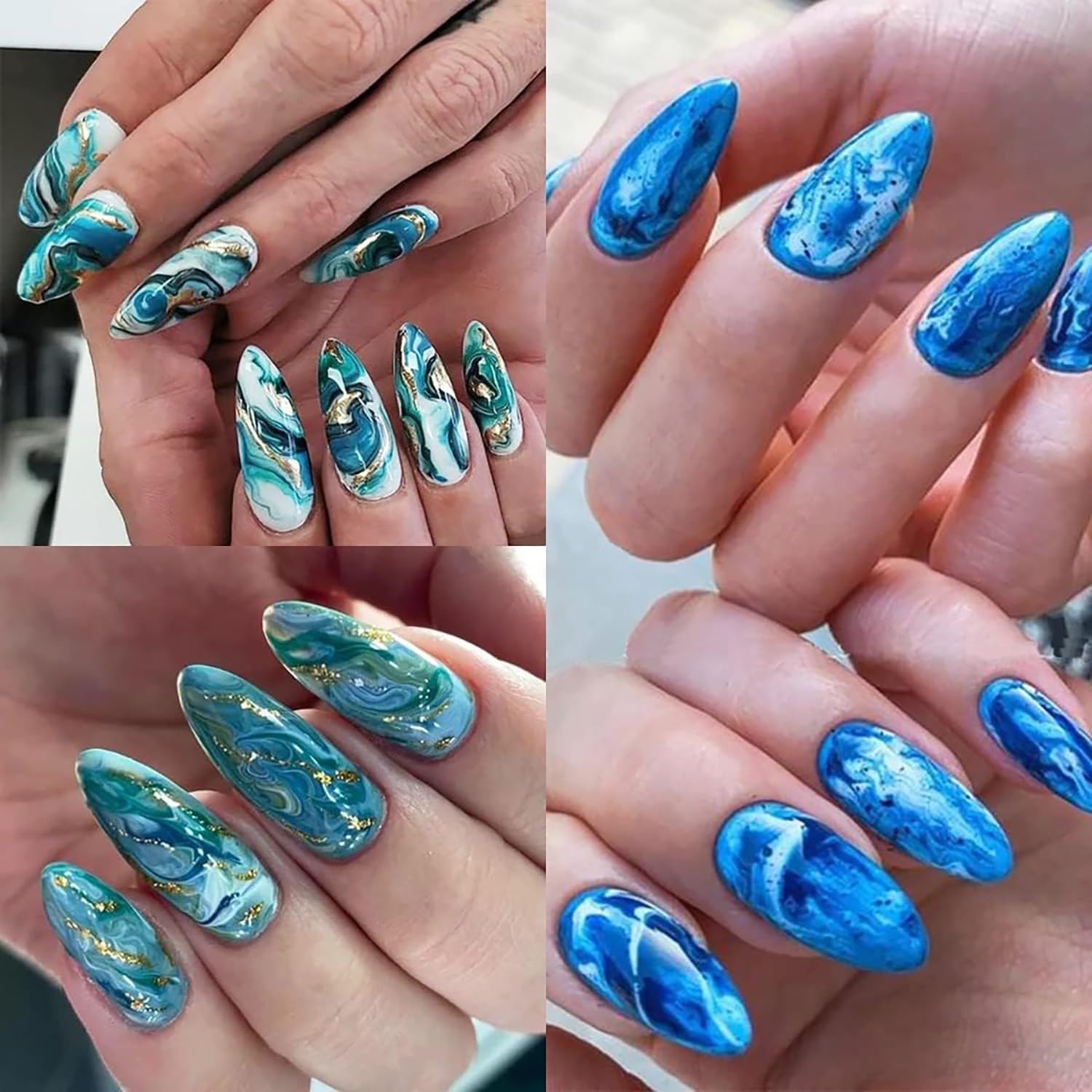 Holographic Nail Foils Transfer Sheets for Nail Art - 10 Pack Starry Sky Design DIY Nail Stickers & Decals | Perfect for Manicures, Salon Use, and Home Nail Decoration