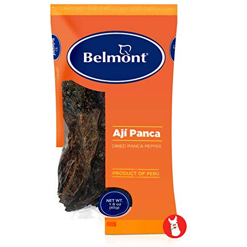 Organic Belmont Aji Panca Dried Panca Peppers - 1.06 oz | Premium Peruvian Chili Powder for Cooking, Seasoning & Spicy Recipes | Perfect for BBQ, Stews & Peruvian Cuisine
