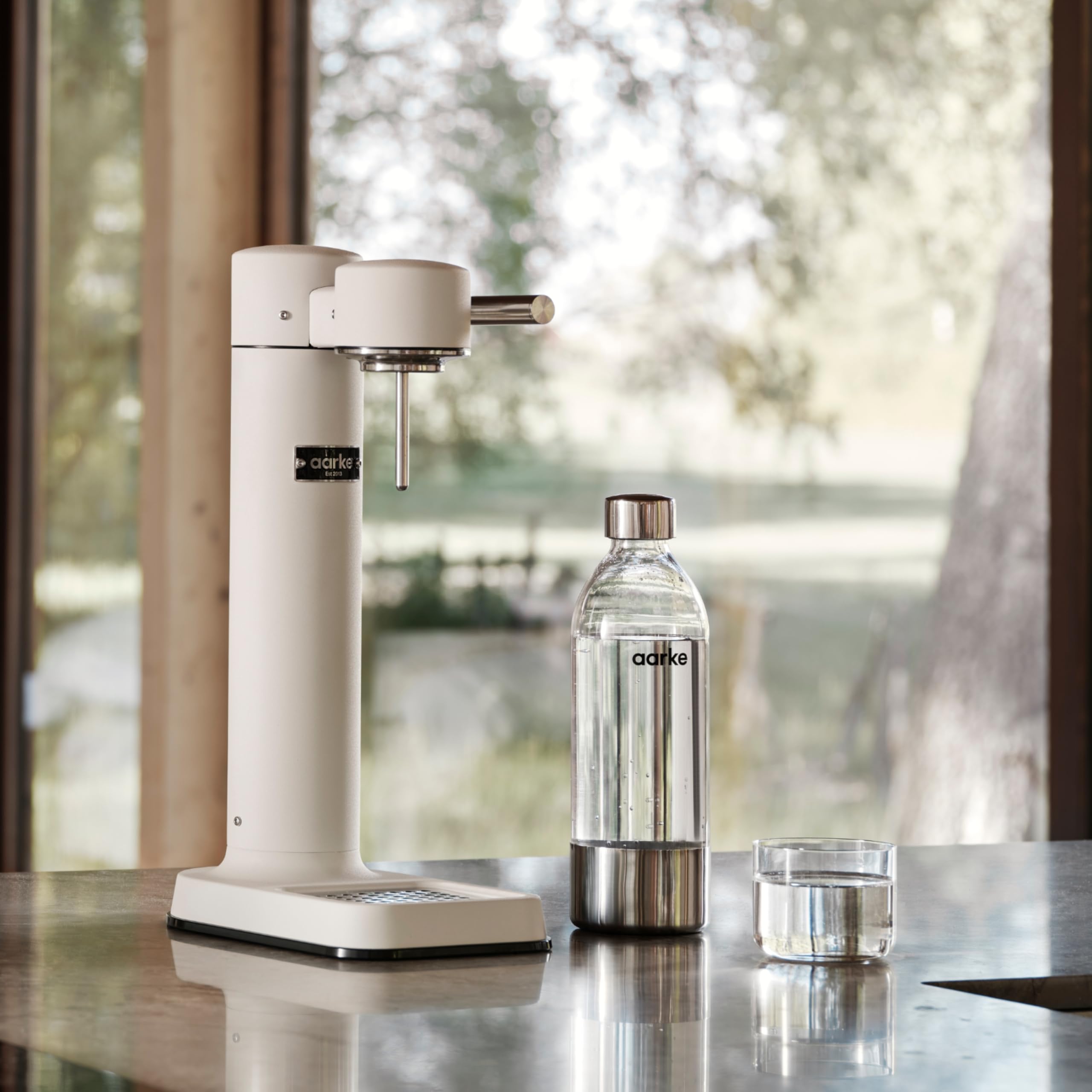 Aarke Carbonator III Premium Sparkling Water Maker - Soda & Seltzer Machine with PET Bottle for Home & Office (Matte White) | Perfect for Cocktails, Mocktails & Healthy Hydration