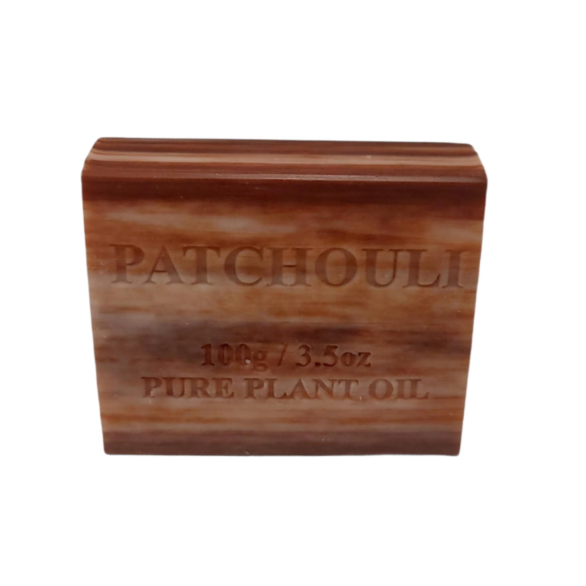 100% Natural Patchouli Scented Vegetable Oil Soap Bar - 100g (Pack of 100) for Aromatherapy, Skin Care & Eco-Friendly Bathing