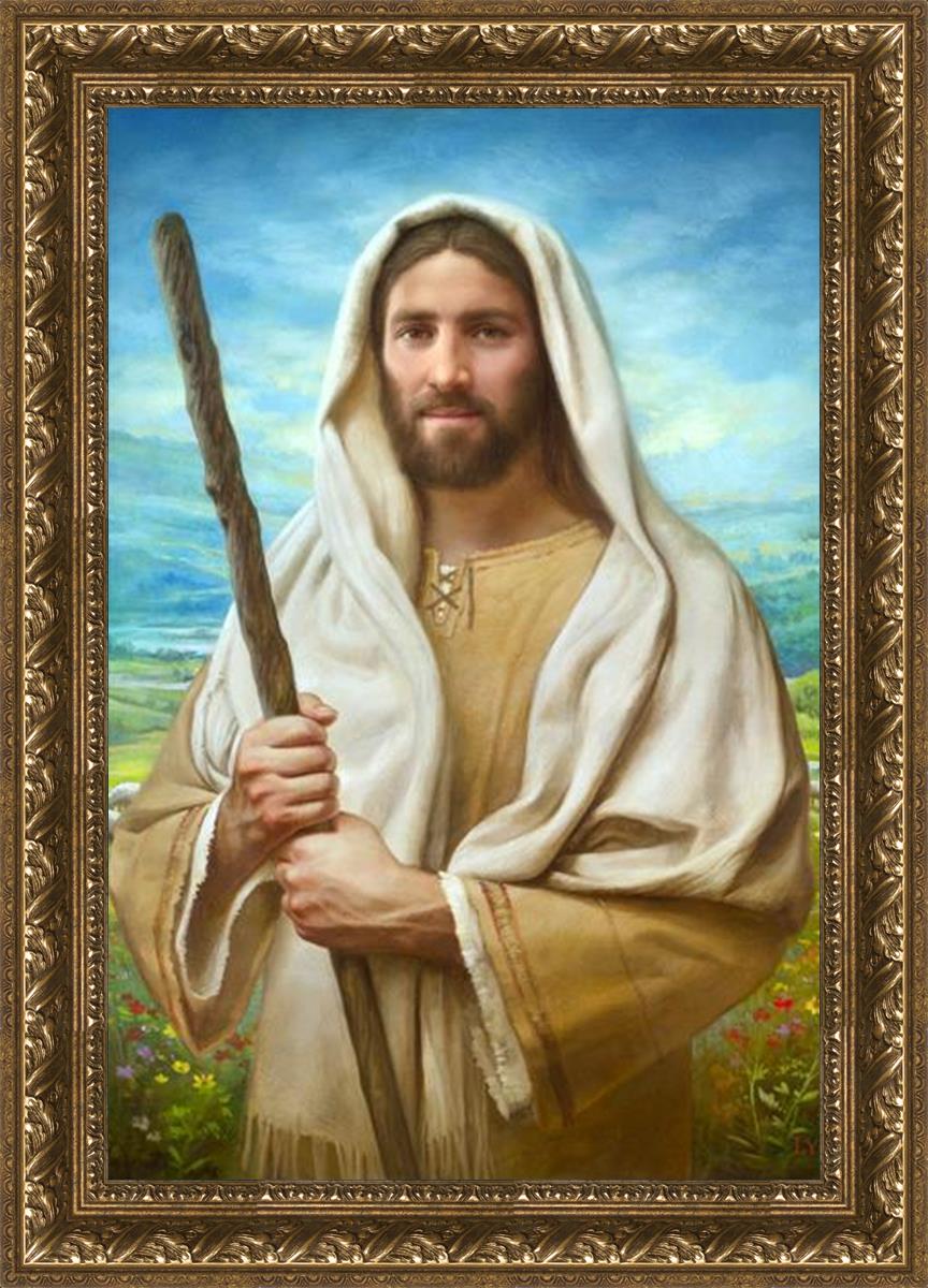 Feed My Sheep by Howard Lyon - Inspirational Christian Art Print for Home, Office & Church Decor - Perfect for Gifts & Spiritual Encouragement