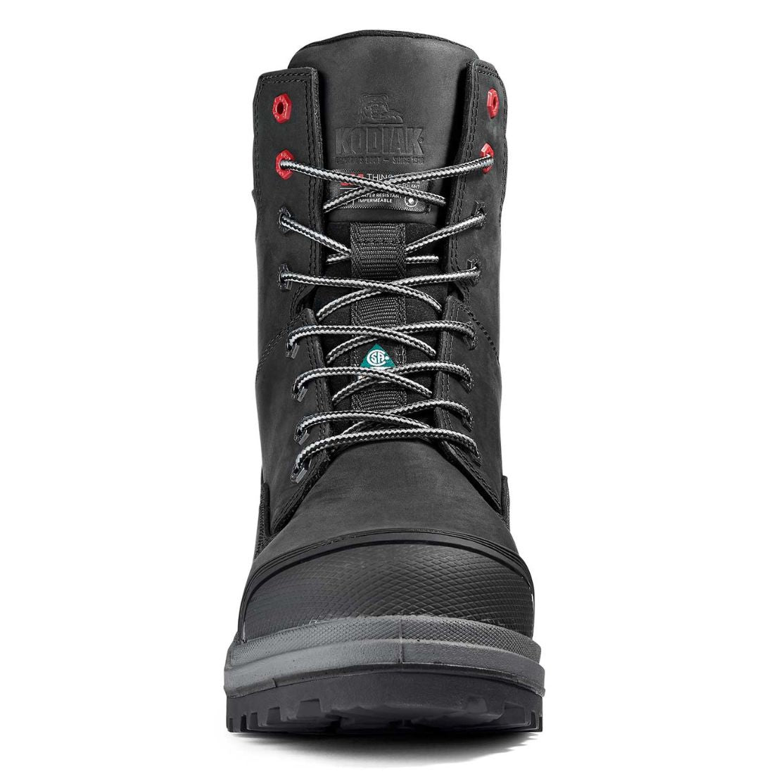 Kodiak Karluk Men's 8 Waterproof Composite Toe Work Boot 8379BK - Black Safety Shoes for Construction, Hiking & Outdoor Work