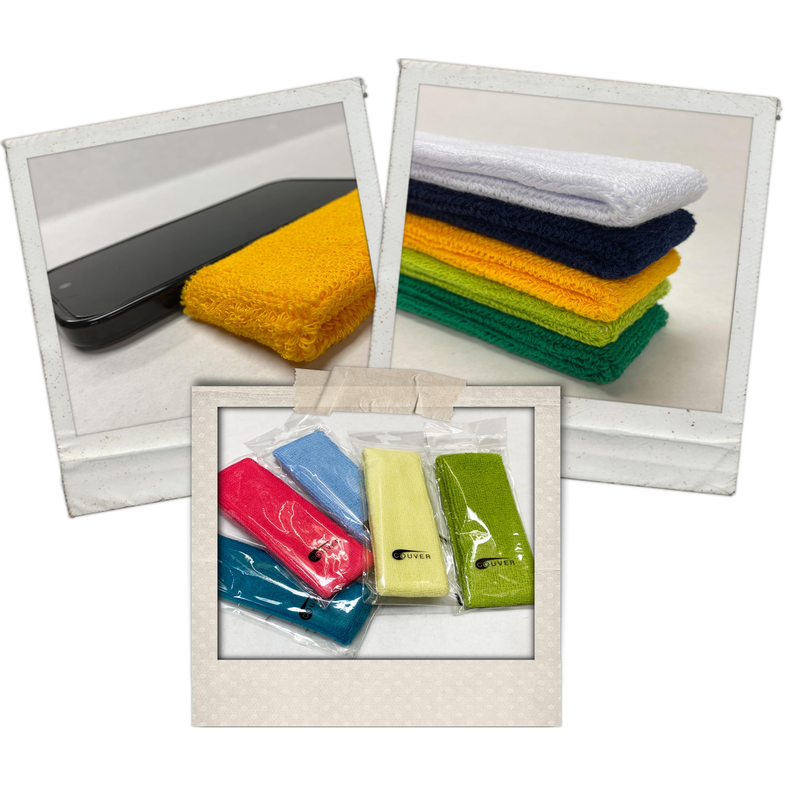Breathable Solid Color Sweatband Set for Men & Women - Perfect for Running, Tennis, Basketball & Workout - Non-Slip Fitness Headbands & Wristbands