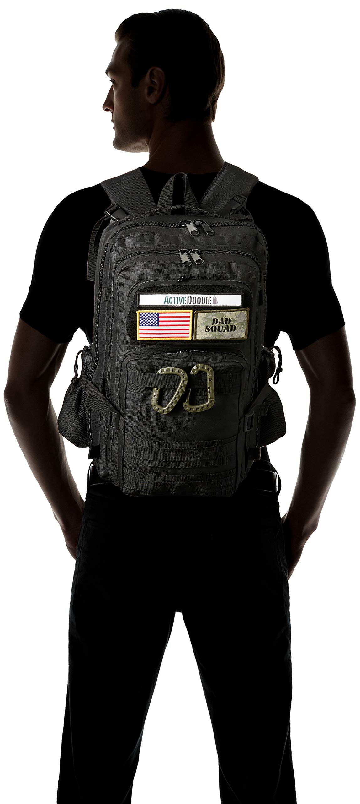 ActiveDoodie Diaper Backpack for Dads - Waterproof Baby Bag with Insulated Bottle Pockets & Changing Pad - Perfect for Travel, Daycare & Outdoor Adventures with Baby
