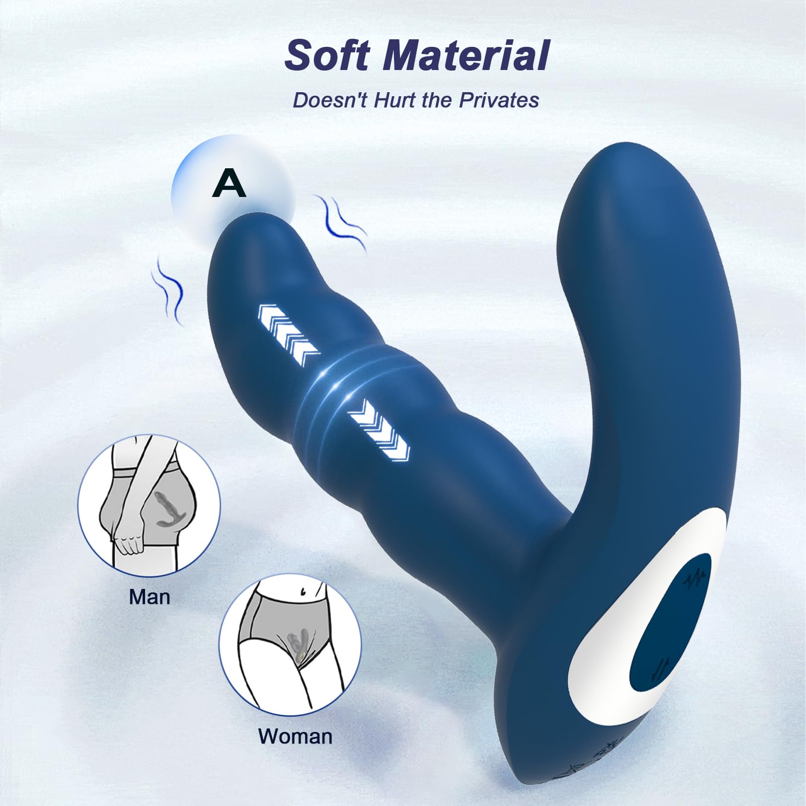 AI-Powered Wearable Vibrating Prostate Massager with APP Remote Control & VR Goggles - Thrusting Anal Stimulator for Men, Clitoral Vibrator for Women - Perfect for Couples Play, Solo Pleasure & VR Adult Gaming Experiences