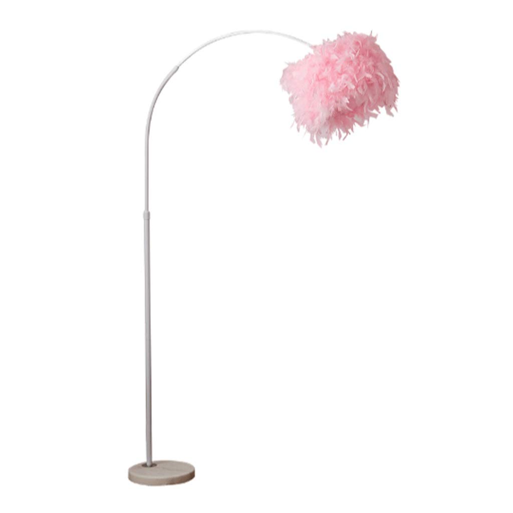 Modern Adjustable Gooseneck Floor Lamp - Tall Standing Light with Feather Shade for Office, Living Room & Bedroom | Bright LED Pole Light for Desk, Reading Nook & Home Decor
