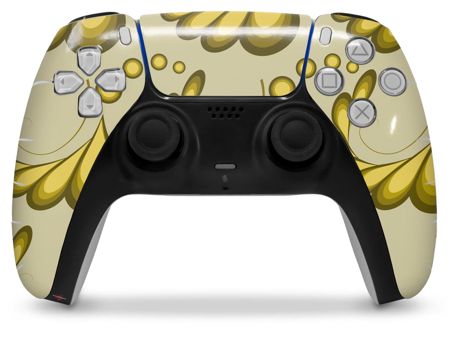 Sony PS5 DualSense Skin Wrap - Petals Yellow for Gaming Protection