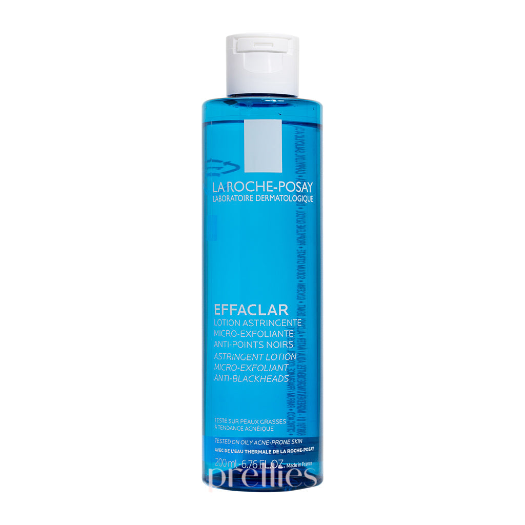 La Roche-Posay Effaclar Astringent Toner for Oily Skin - Pore Minimizing Facial Toner with Salicylic Acid (200ml) | Daily Skincare Routine for Acne-Prone & Combination Skin