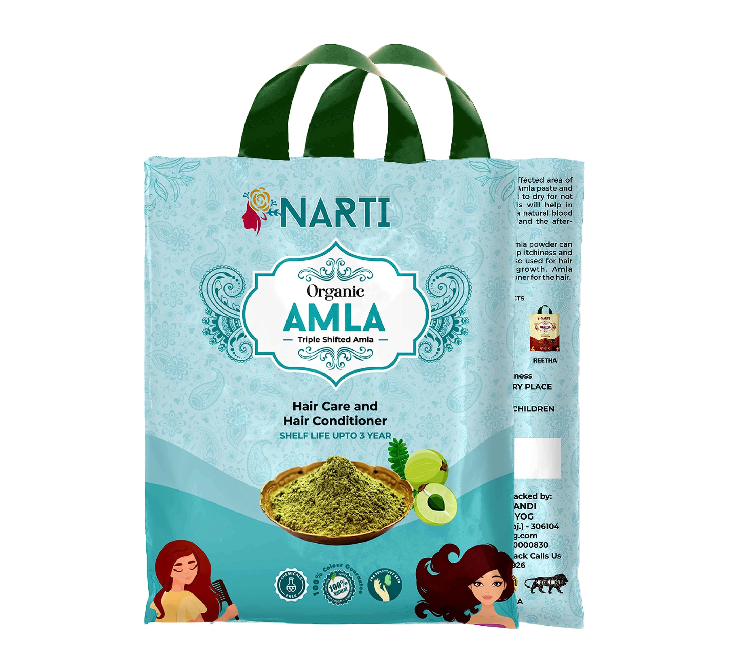 Organic Amla Powder 300g - Natural Phyllanthus Emblica for Hair Growth & Black Hair Care | Pure Amla Powder for Stronger, Healthier Hair | Perfect for DIY Hair Masks & Scalp Treatments