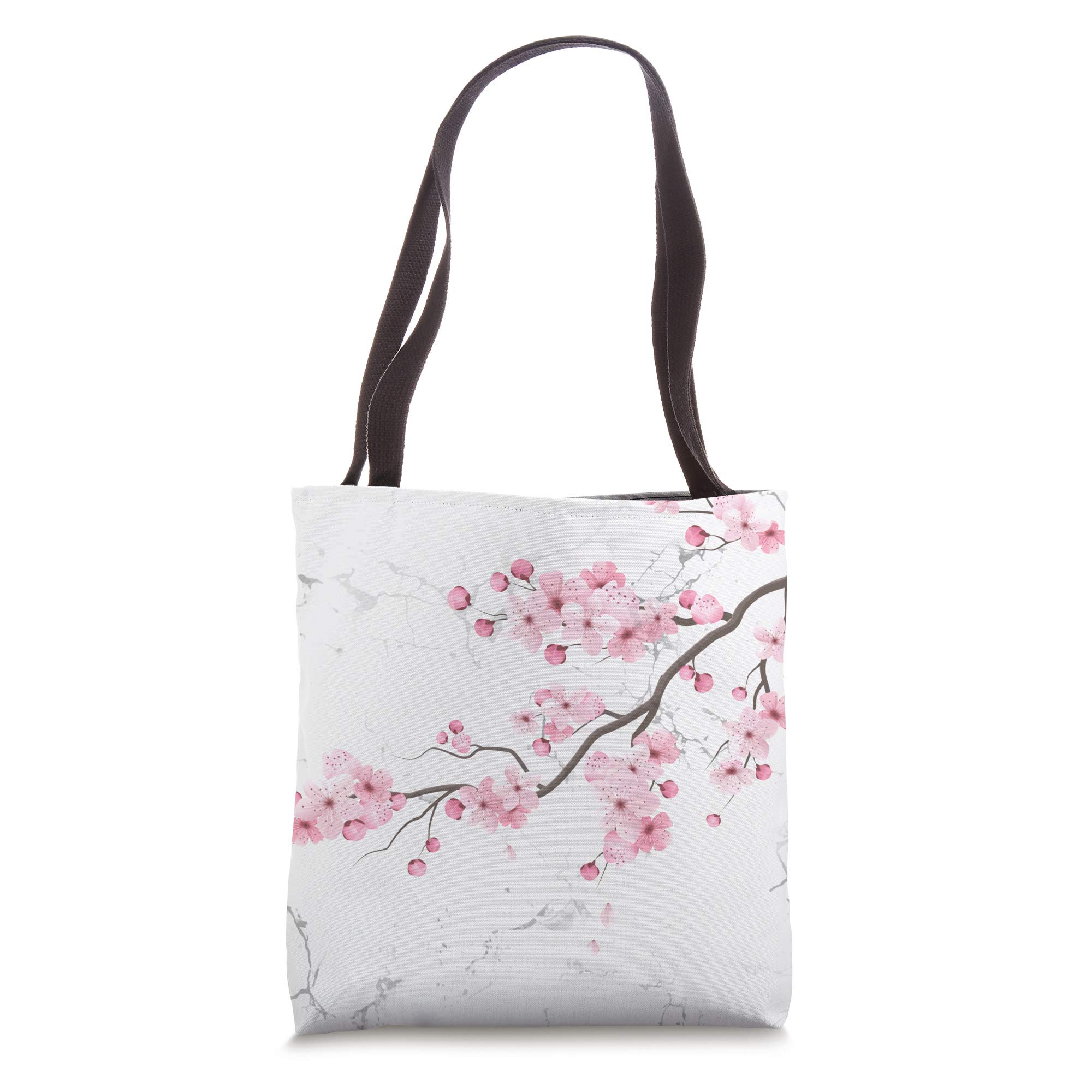 Japanese Cherry Blossom Tote Bag - Sakura Floral Print Pink Gift for Women | Perfect for Spring Outfits, Picnics & Travel Accessories