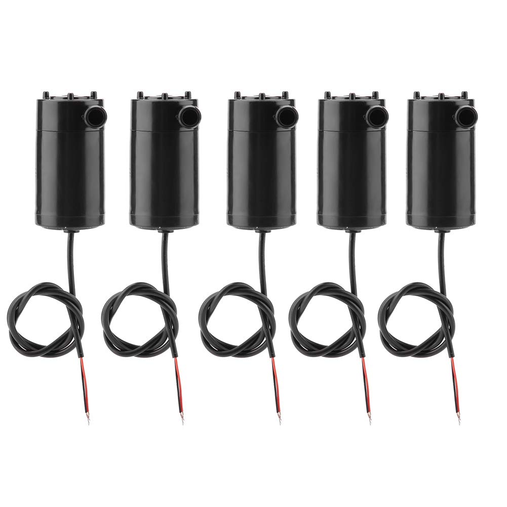 3W 220V Submersible Water Pump, 5pcs DC 3V-5V Mini Water Pump for Aquarium/Fish Tank/Pond/Hydroponics - Ideal for Home, Garden & DIY Water Circulation Projects