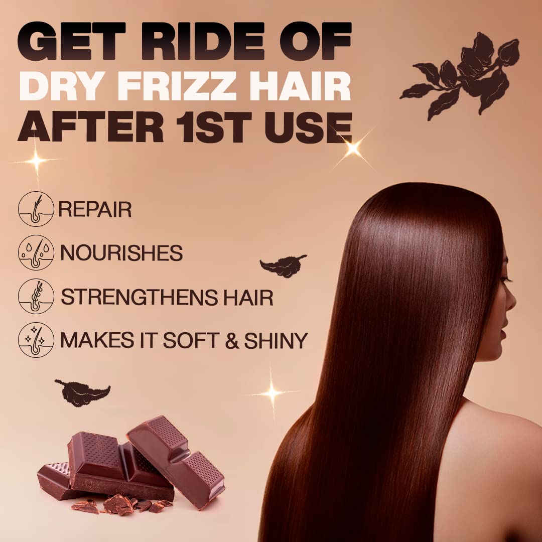 Perfect Liss Miami Chocolate Keratin Hair Treatment Kit 33oz - Professional Hair Repair for Damaged Hair | Salon-Quality Smoothing Treatment for Frizzy, Curly & Color-Treated Hair - At-Home Hair Care Solution