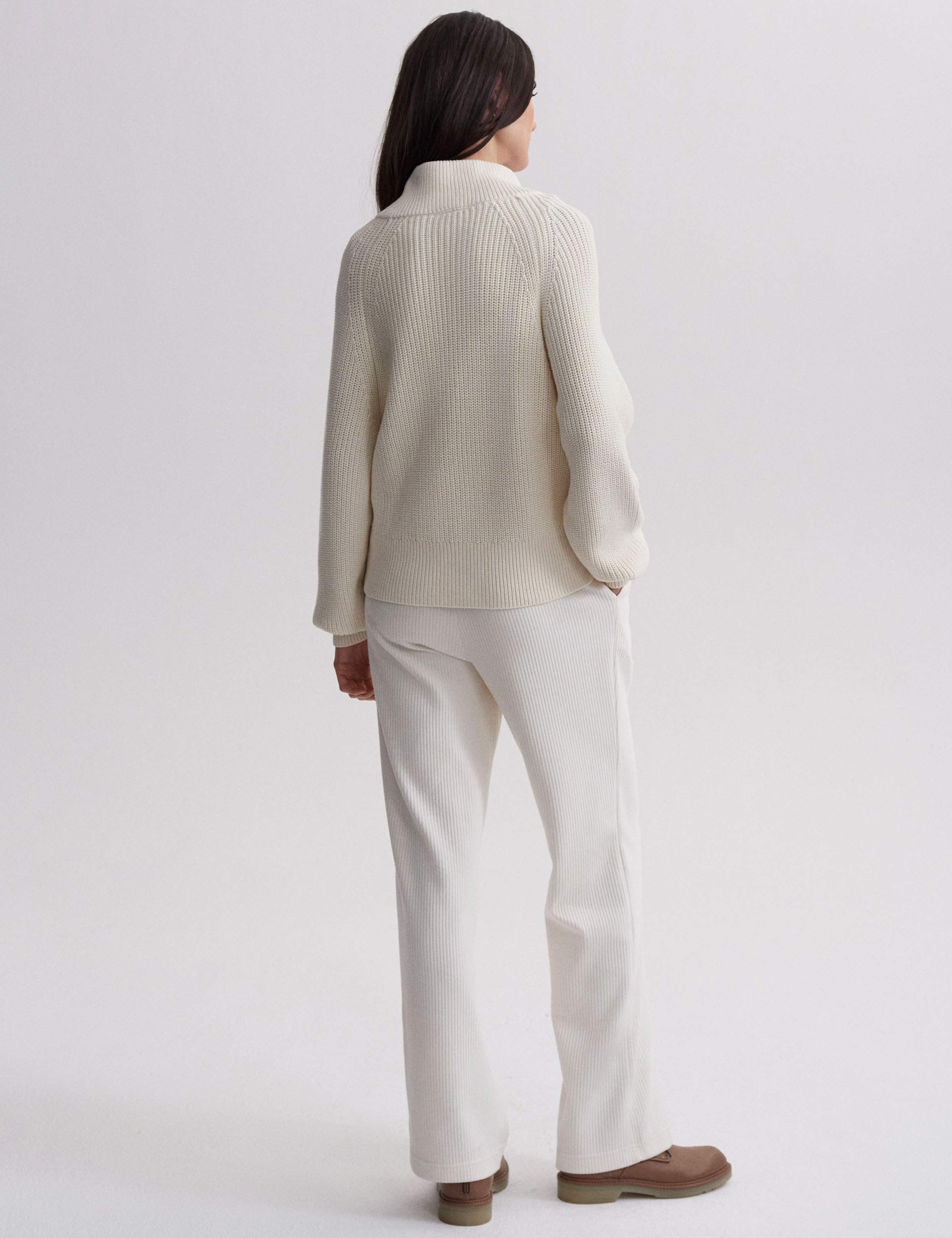 Tessa Knit Jacket for Women - Lightweight Cardigan Sweater in Egret White | Perfect for Spring Layering, Office Wear & Casual Outfits